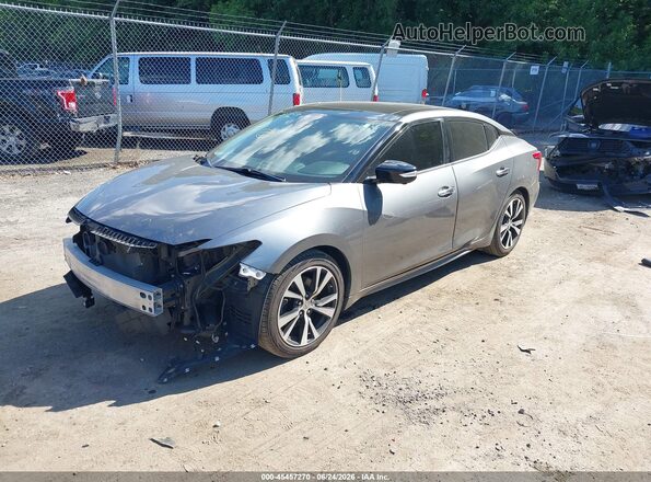 1N4AA6AP9JC363046 2018 NISSAN MAXIMA Gray წინა მარცხენა ხედი სამი მეოთხედიდან