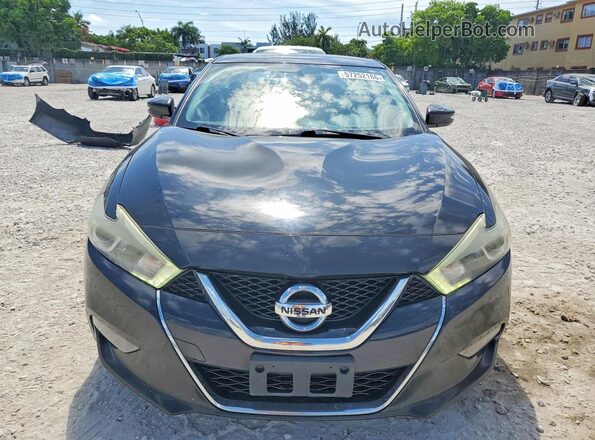 1N4AA6AP9JC378033 2018 NISSAN MAXIMA Black Front view