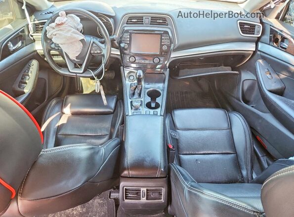 1N4AA6AP9JC379859 2018 NISSAN MAXIMA Белый Вид панели приборов
