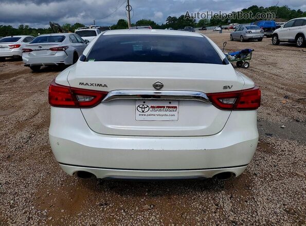 1N4AA6AP9JC379859 2018 NISSAN MAXIMA Белый Вид сзади