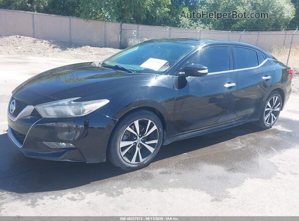 1N4AA6AP9JC386696 2018 NISSAN MAXIMA Черный Передняя левая четверть