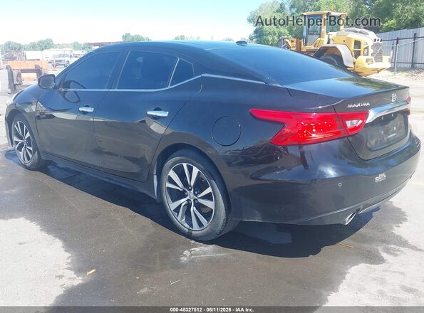 1N4AA6AP9JC386696 2018 NISSAN MAXIMA Черный Задняя левая четверть