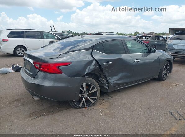 1N4AA6AP9JC391042 2018 NISSAN MAXIMA Серый Задняя правая четверть