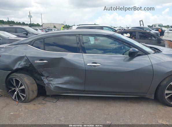 1N4AA6AP9JC391042 2018 NISSAN MAXIMA Серый Вид щитка приборов