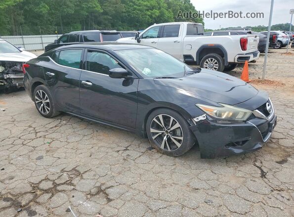 1N4AA6AP9JC409572 2018 NISSAN MAXIMA Черный Передняя правая четверть