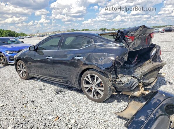 1N4AA6APXGC375117 2016 NISSAN MAXIMA Black Trasero izquierdo