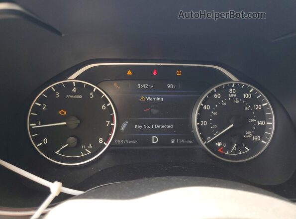 1N4AA6APXGC375117 2016 NISSAN MAXIMA Black Vista del cuadro de instrumentos