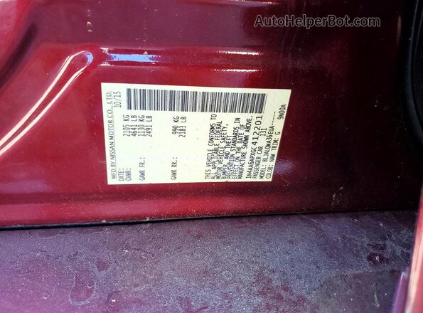 1N4AA6APXGC412201 2016 NISSAN MAXIMA Red 