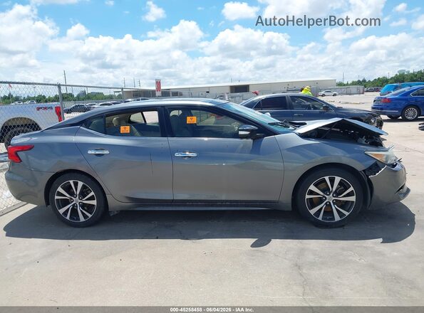 1N4AA6APXGC414689 2016 NISSAN MAXIMA Gray უკანა სალონის ხედი