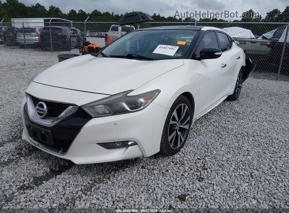 1N4AA6APXGC421268 2016 NISSAN MAXIMA Белый Передняя левая четверть