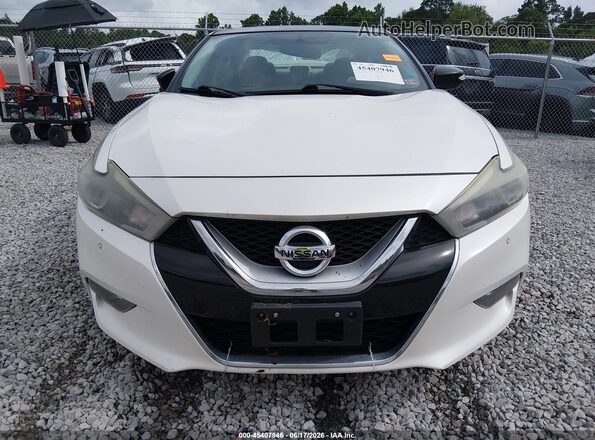 1N4AA6APXGC421268 2016 NISSAN MAXIMA Белый Вид щитка приборов