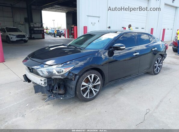 1N4AA6APXGC430486 2016 NISSAN MAXIMA Черный Передняя левая четверть