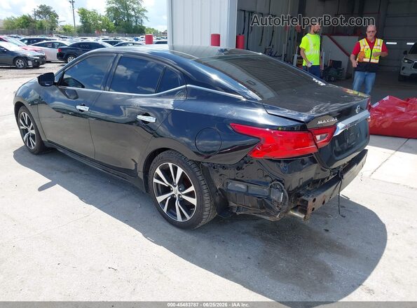 1N4AA6APXGC430486 2016 NISSAN MAXIMA Черный Задняя левая четверть