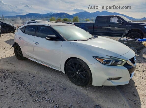 1N4AA6APXHC379671 2017 NISSAN MAXIMA Белый Передняя правая четверть