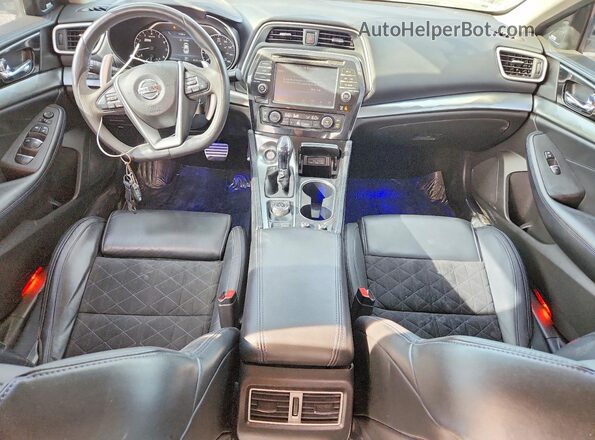 1N4AA6APXHC379671 2017 NISSAN MAXIMA Белый Вид панели приборов