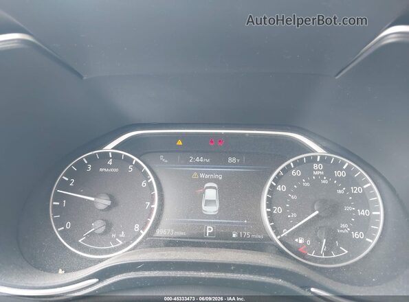1N4AA6APXHC381114 2017 NISSAN MAXIMA Black Widok tylnych siedzeń
