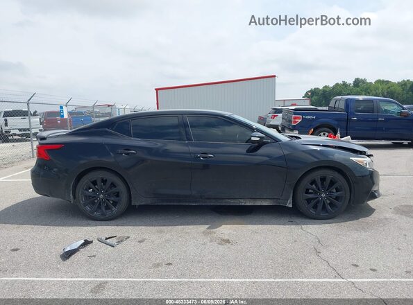1N4AA6APXHC381114 2017 NISSAN MAXIMA Black Widok wnętrza z tyłu