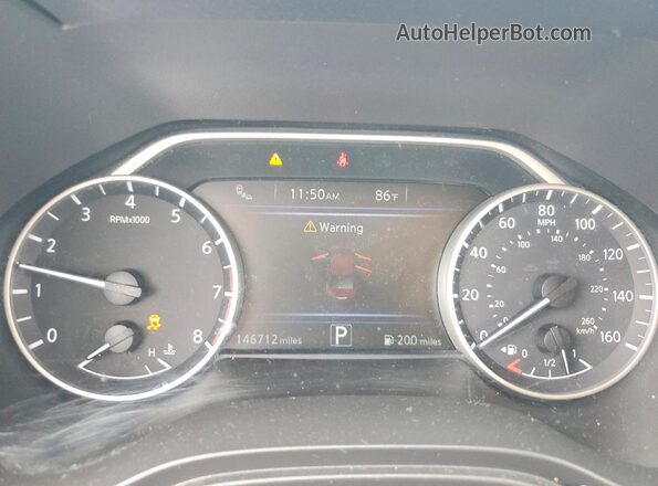 1N4AA6APXHC405895 2017 NISSAN MAXIMA Белый Вид щитка приборов