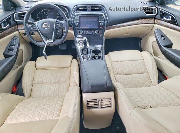 1N4AA6APXHC405895 2017 NISSAN MAXIMA Белый Вид панели приборов