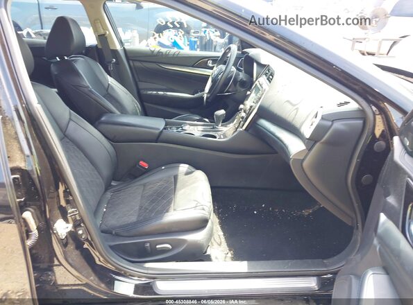 1N4AA6APXHC415505 2017 NISSAN MAXIMA Black წინა სალონის ხედი
