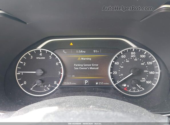 1N4AA6APXHC415505 2017 NISSAN MAXIMA Black უკანა სავარძლების ხედი