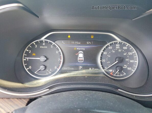 1N4AA6APXHC416072 2017 NISSAN MAXIMA White Widok zestawu wskaźników
