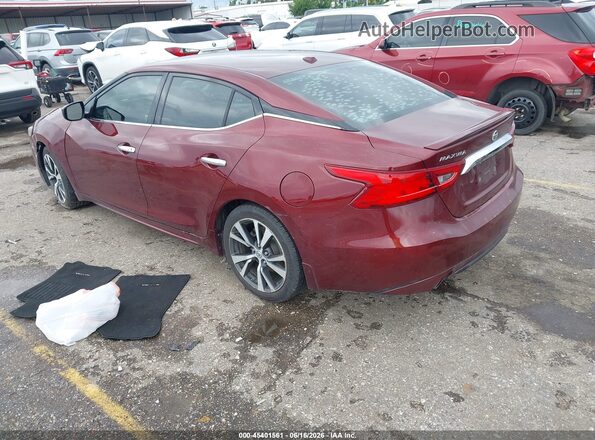 1N4AA6APXHC433003 2017 NISSAN MAXIMA Красный Задняя левая четверть