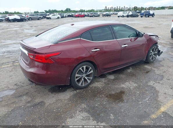 1N4AA6APXHC433003 2017 NISSAN MAXIMA Красный Задняя правая четверть