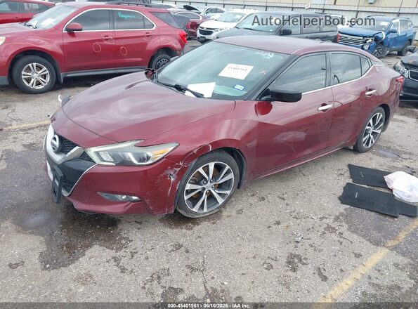 1N4AA6APXHC433003 2017 NISSAN MAXIMA Красный Передняя левая четверть