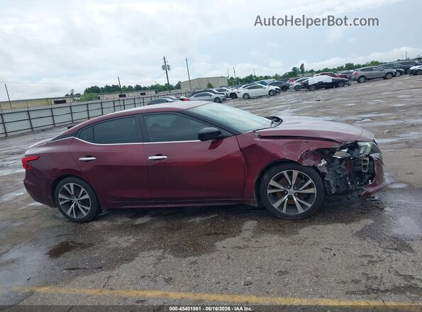1N4AA6APXHC433003 2017 NISSAN MAXIMA Красный Вид задней части салона