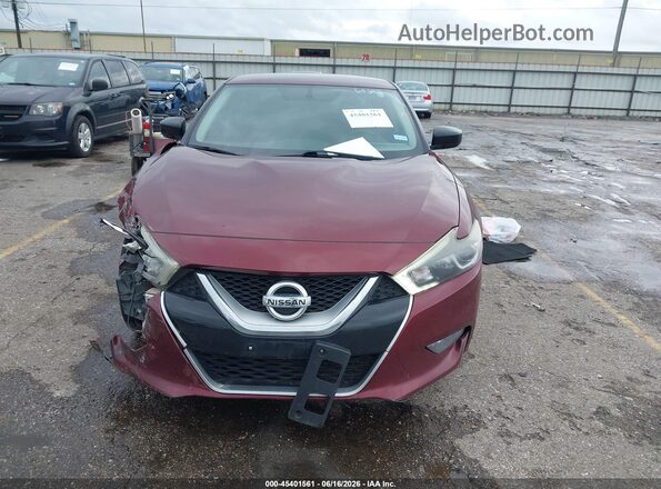 1N4AA6APXHC433003 2017 NISSAN MAXIMA Красный Вид щитка приборов