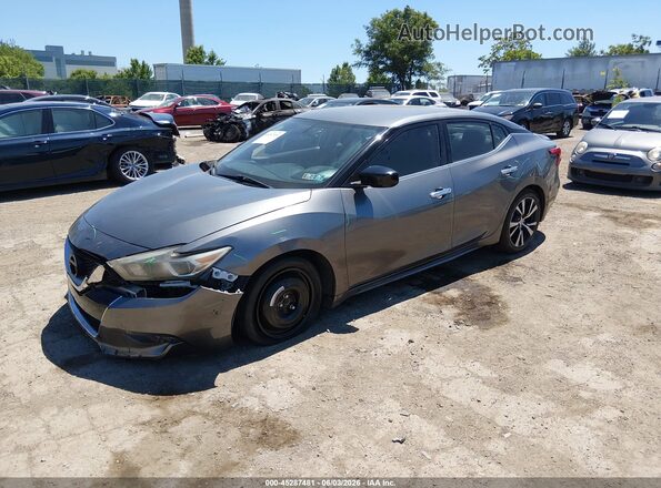 1N4AA6APXHC440968 2017 NISSAN MAXIMA Gray წინა მარცხენა ხედი სამი მეოთხედიდან