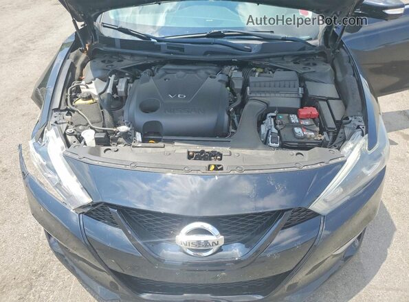 1N4AA6APXHC455213 2017 NISSAN MAXIMA Черный Вид задней части салона