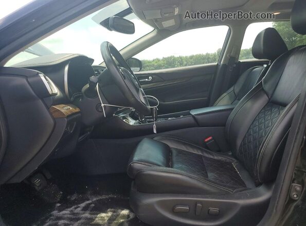 1N4AA6APXHC455213 2017 NISSAN MAXIMA Черный Вид салона спереди
