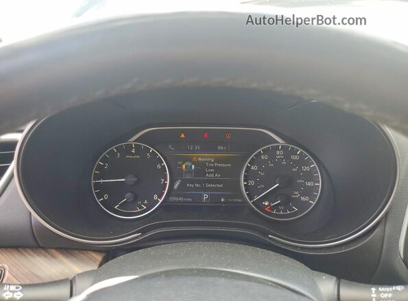 1N4AA6APXHC455213 2017 NISSAN MAXIMA Черный Вид щитка приборов