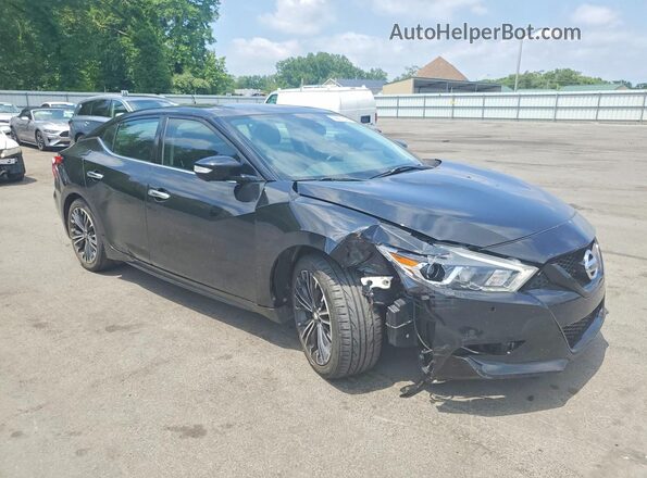1N4AA6APXHC455213 2017 NISSAN MAXIMA Черный Передняя правая четверть