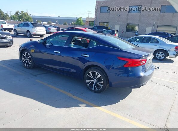 1N4AA6APXJC360768 2018 NISSAN MAXIMA Синий Задняя левая четверть