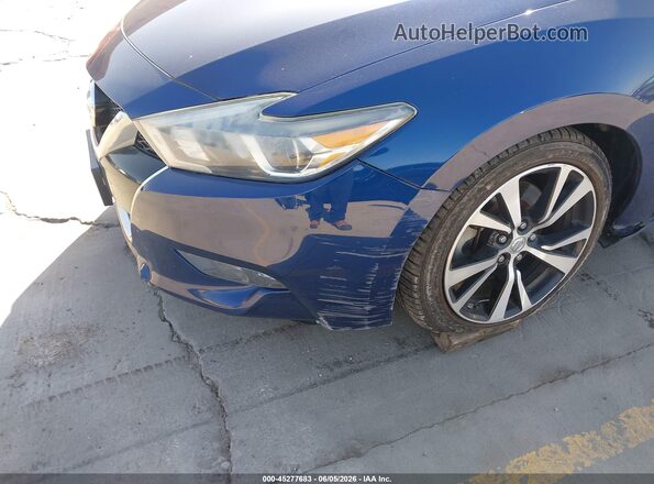 1N4AA6APXJC360768 2018 NISSAN MAXIMA Синий Вид спереди