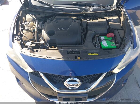 1N4AA6APXJC360768 2018 NISSAN MAXIMA Синий Вид сзади