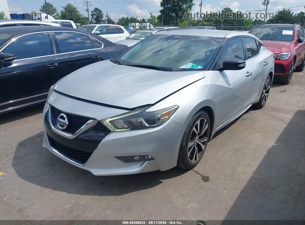 1N4AA6APXJC363590 2018 NISSAN MAXIMA Gray Առջևի ձախ երեք քառորդ տեսարան