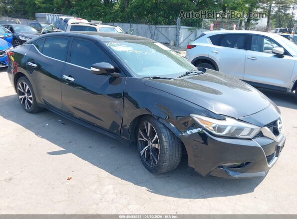 1N4AA6APXJC383905 2018 NISSAN MAXIMA Черный Вид спереди
