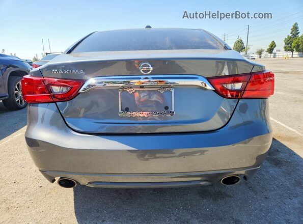 1N4AA6APXJC392216 2018 NISSAN MAXIMA Gray Rear view