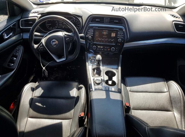 1N4AA6AV0KC366255 2019 NISSAN MAXIMA Черный Вид панели приборов