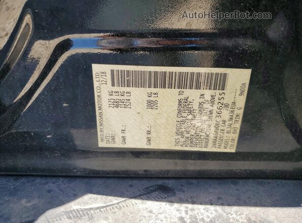 1N4AA6AV0KC366255 2019 NISSAN MAXIMA Черный Вид подкапотного пространства