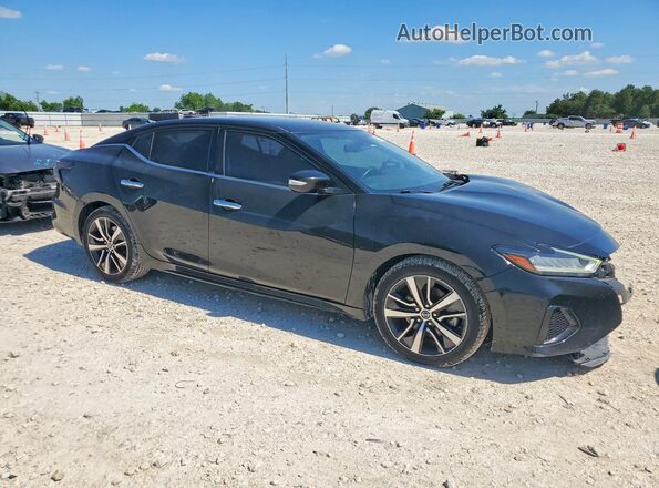 1N4AA6AV0KC366255 2019 NISSAN MAXIMA Черный Передняя правая четверть