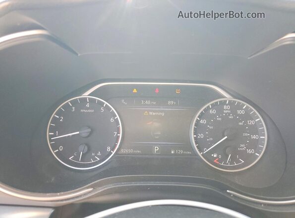 1N4AA6AV0KC366255 2019 NISSAN MAXIMA Черный Вид щитка приборов
