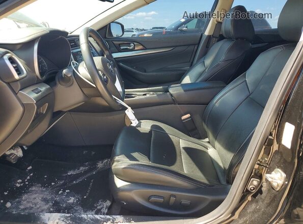 1N4AA6AV0KC366255 2019 NISSAN MAXIMA Черный Вид салона спереди