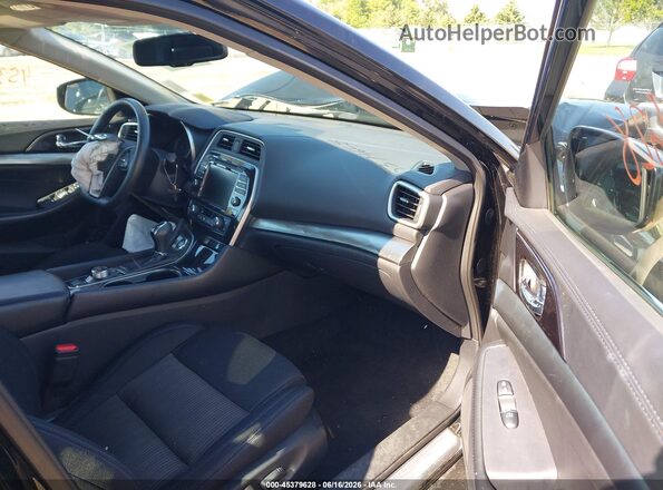 1N4AA6AV1KC369925 2019 NISSAN MAXIMA Black წინა სალონის ხედი