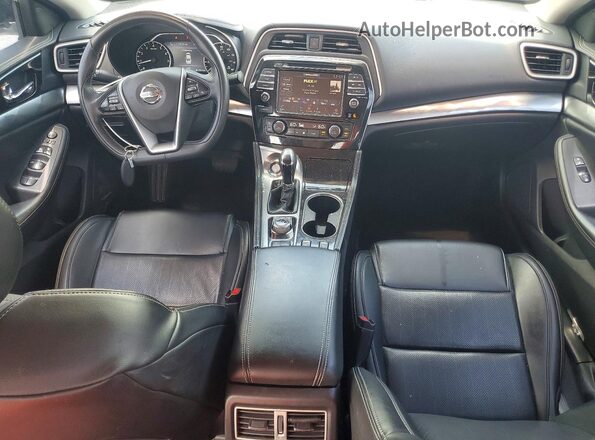 1N4AA6AV4KC372849 2019 NISSAN MAXIMA Белый Вид панели приборов