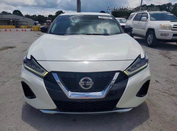 1N4AA6AV4KC372849 2019 NISSAN MAXIMA Белый Вид спереди